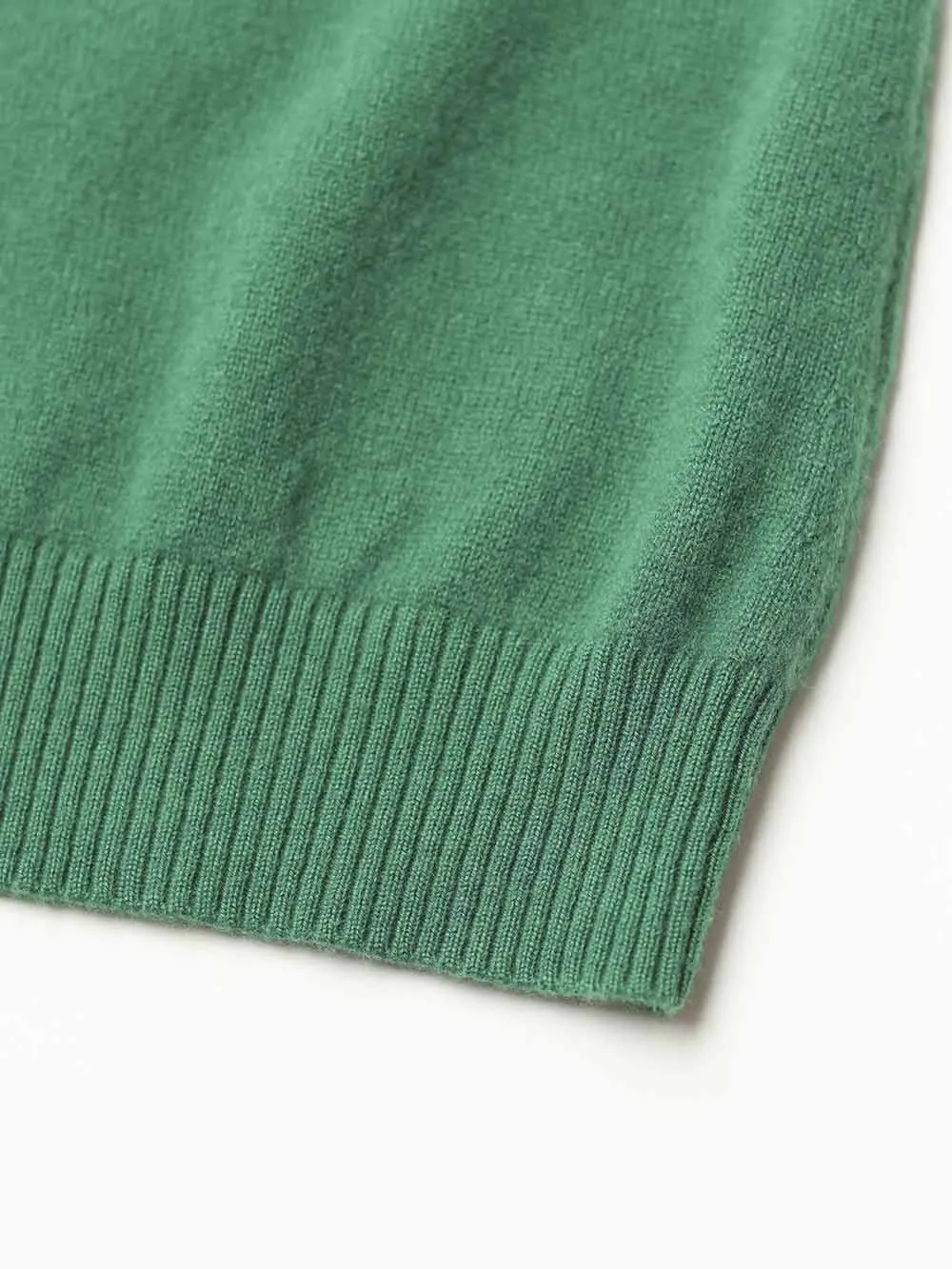 100% Mongolian Cashmere V Neck Sweater