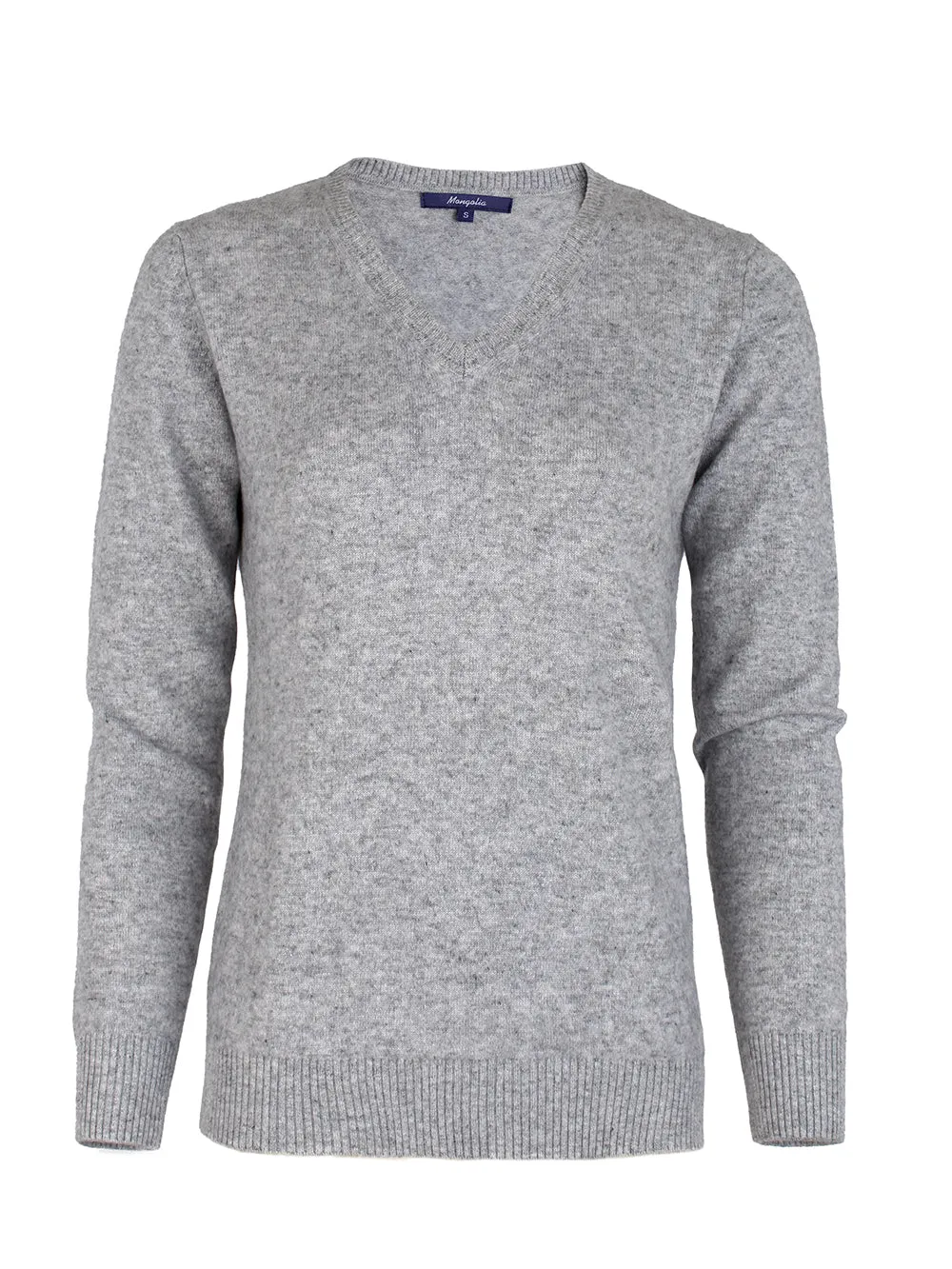 100% Mongolian Cashmere V Neck Sweater