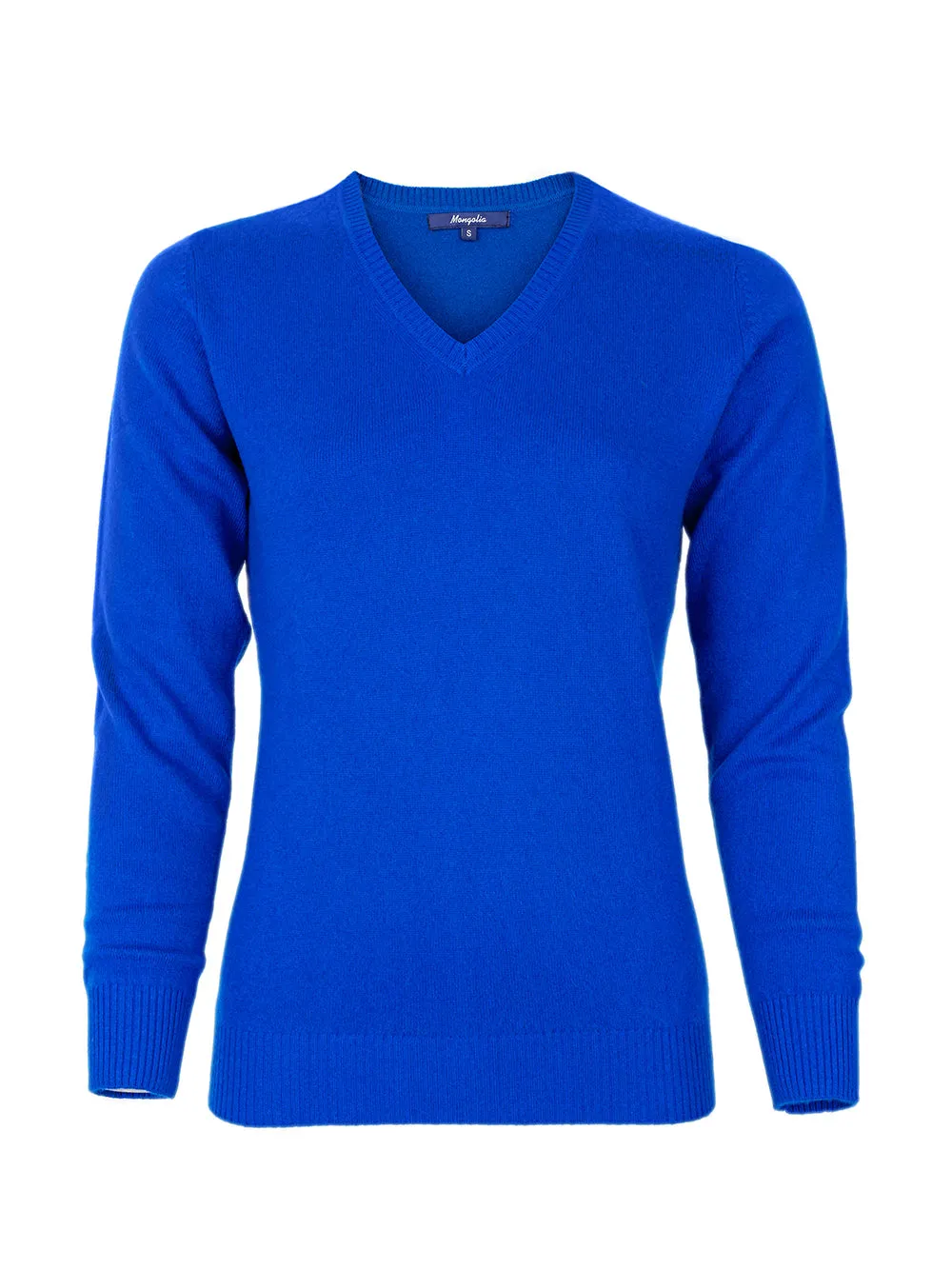 100% Mongolian Cashmere V Neck Sweater