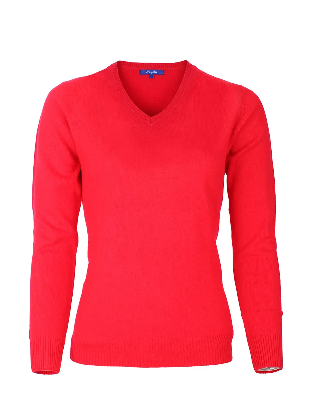 100% Mongolian Cashmere V Neck Sweater