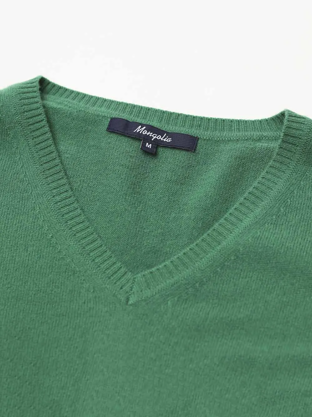 100% Mongolian Cashmere V Neck Sweater