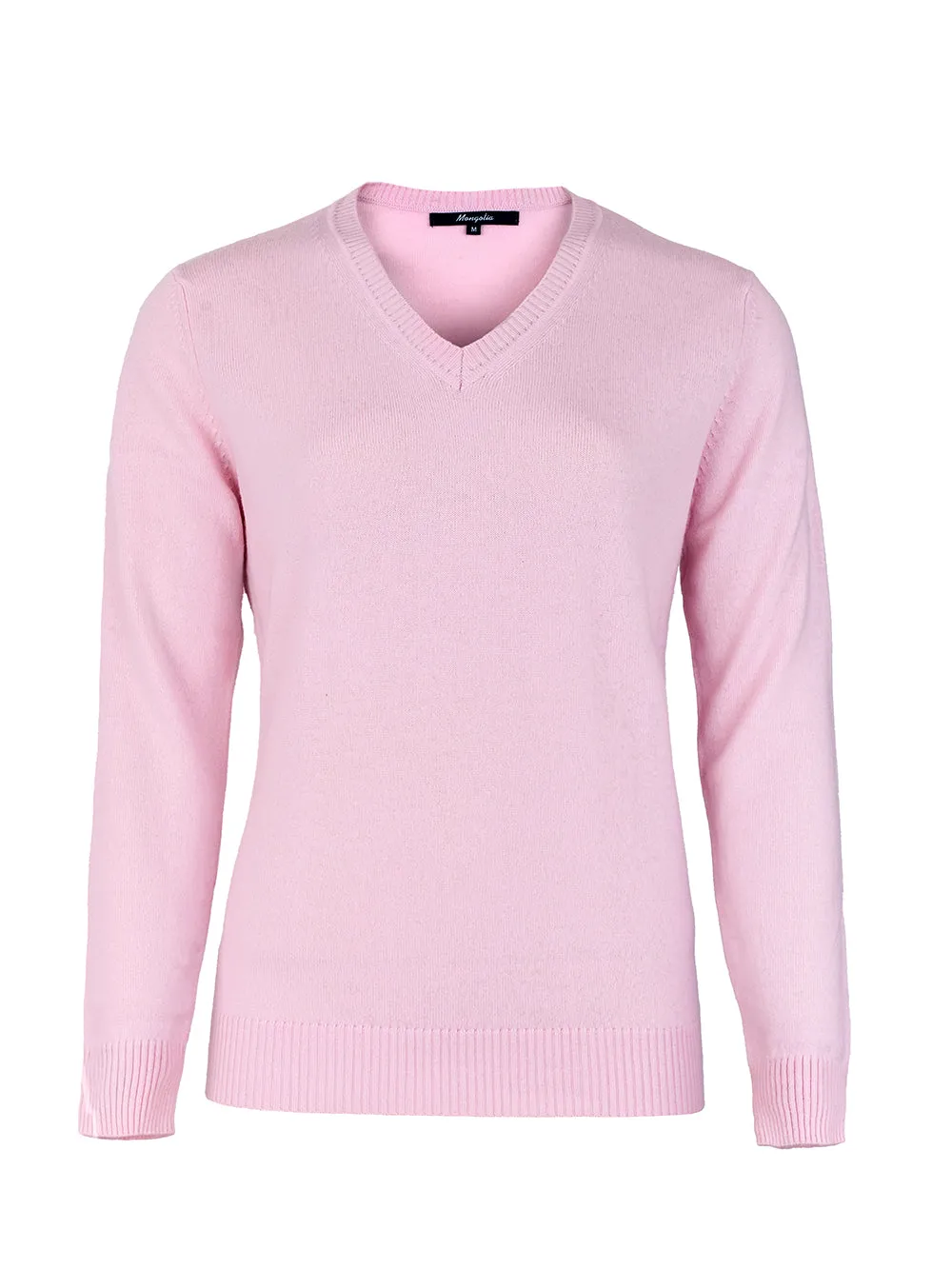 100% Mongolian Cashmere V Neck Sweater