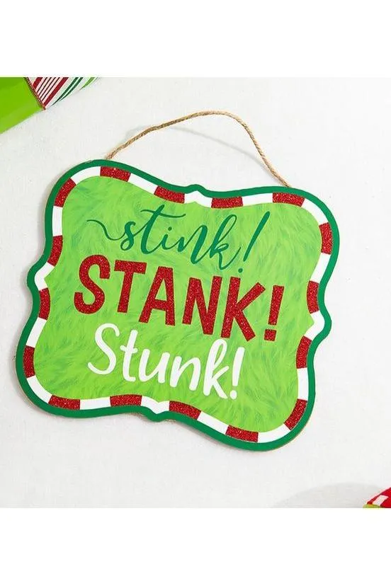 10" Wooden Sign: Stink Stank Stunk