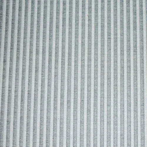 2 5/8 YD PC - Gray/White Indoor/Outdoor Stripe Woven Decorating Fabric