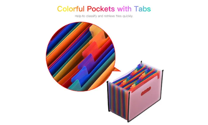 24 Pockets Expanding File Folder