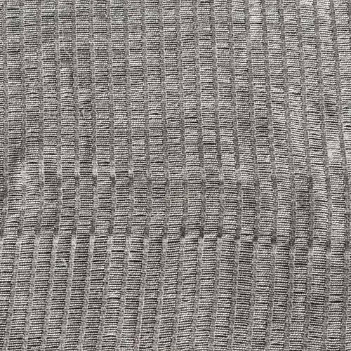 3 7/8 YD PC -White/Gray Textured Semi-Sheer Loosely Woven Drapery Fabric