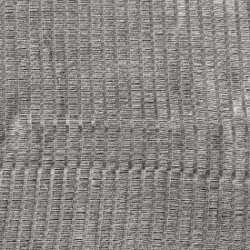 3 7/8 YD PC -White/Gray Textured Semi-Sheer Loosely Woven Drapery Fabric