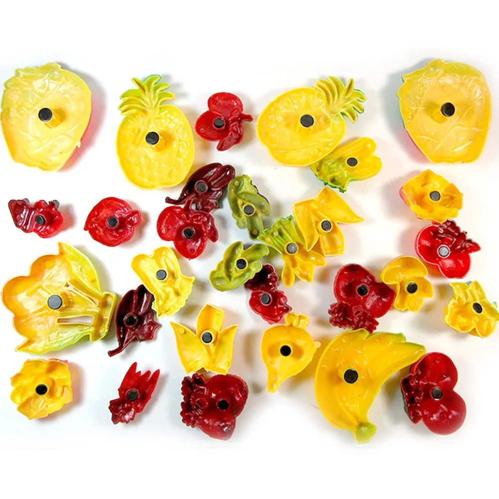 3 Pack Refrigerator Magnets Fruits Vegetables Magnet For Your Fridge 30 Pc Set