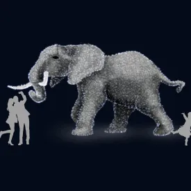 3D GIANT GRAY ELEPHANT