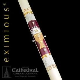 3" x 36" 12 Apostles Eximious Paschal Candle