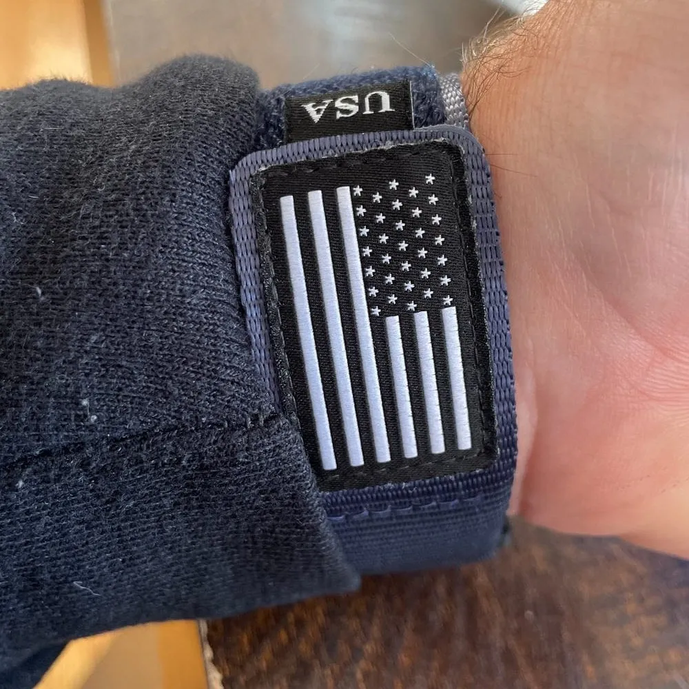 4 Bundle Pack Police Military Fireman Velcro USA FLAG Strap for Apple Watch