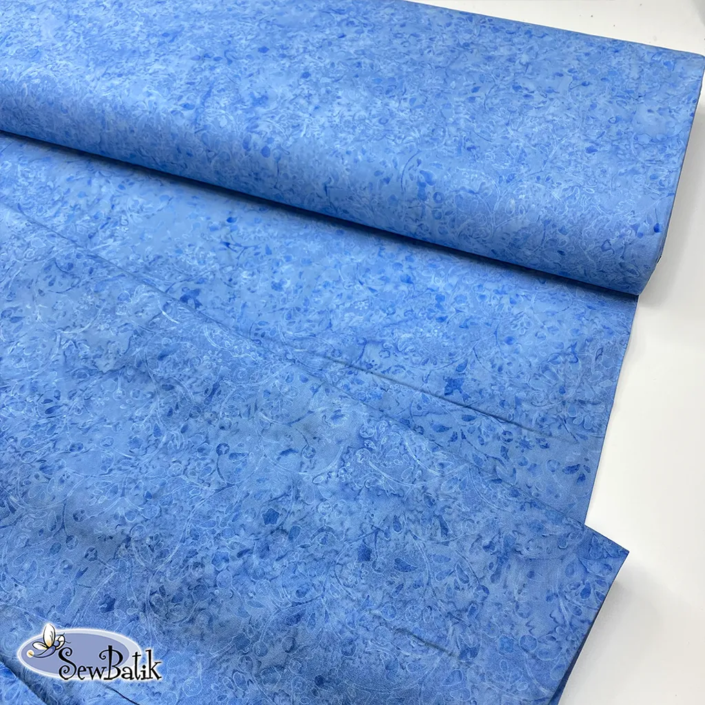 57" Batik Canvas (5oz) - Flock Together - Cerulean