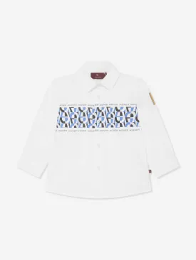 Aigner Baby Boys Logo Print Shirt in White
