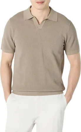 Amazon Essentials Men's Regular-Fit Short-Sleeve Knit Polo Sweater