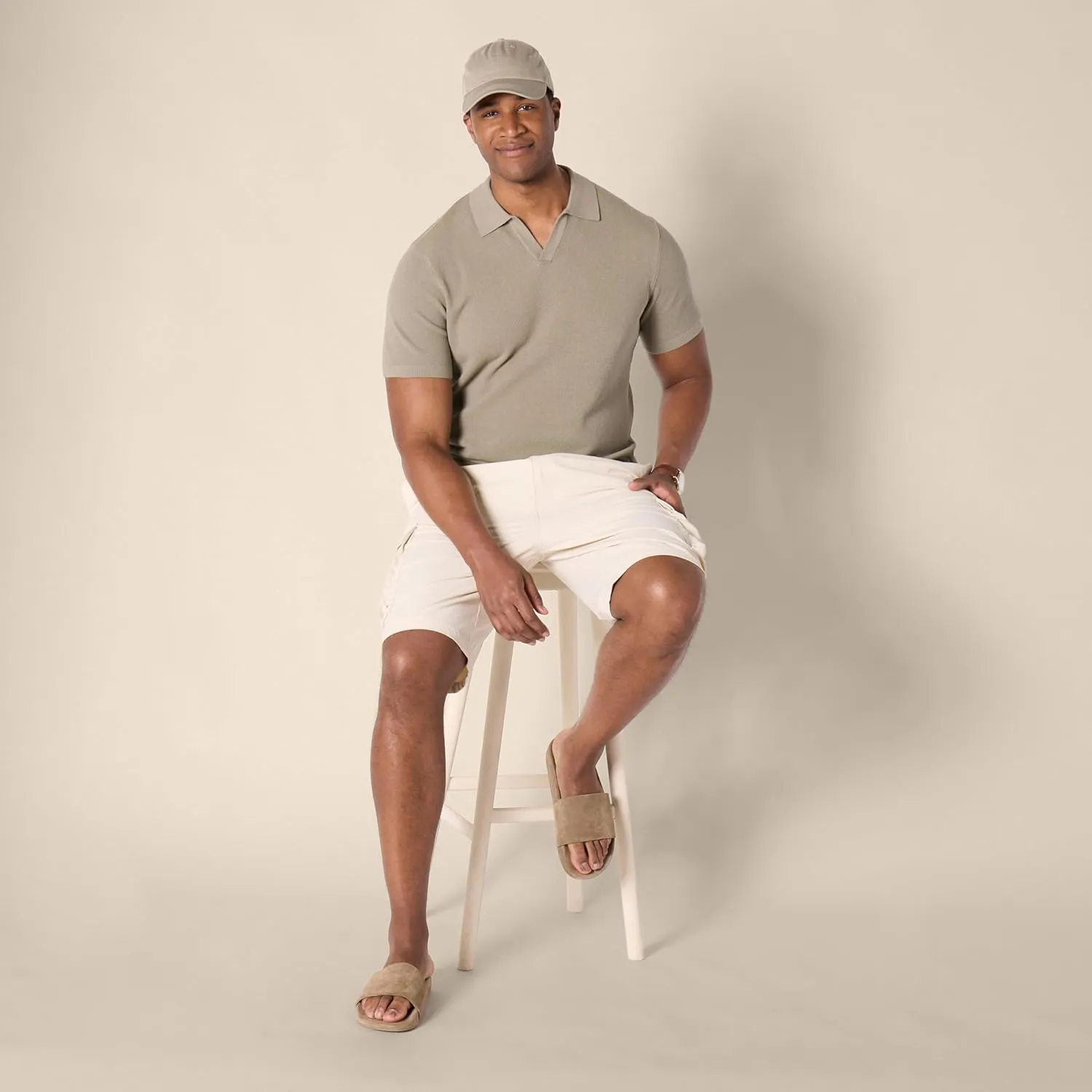 Amazon Essentials Men's Regular-Fit Short-Sleeve Knit Polo Sweater