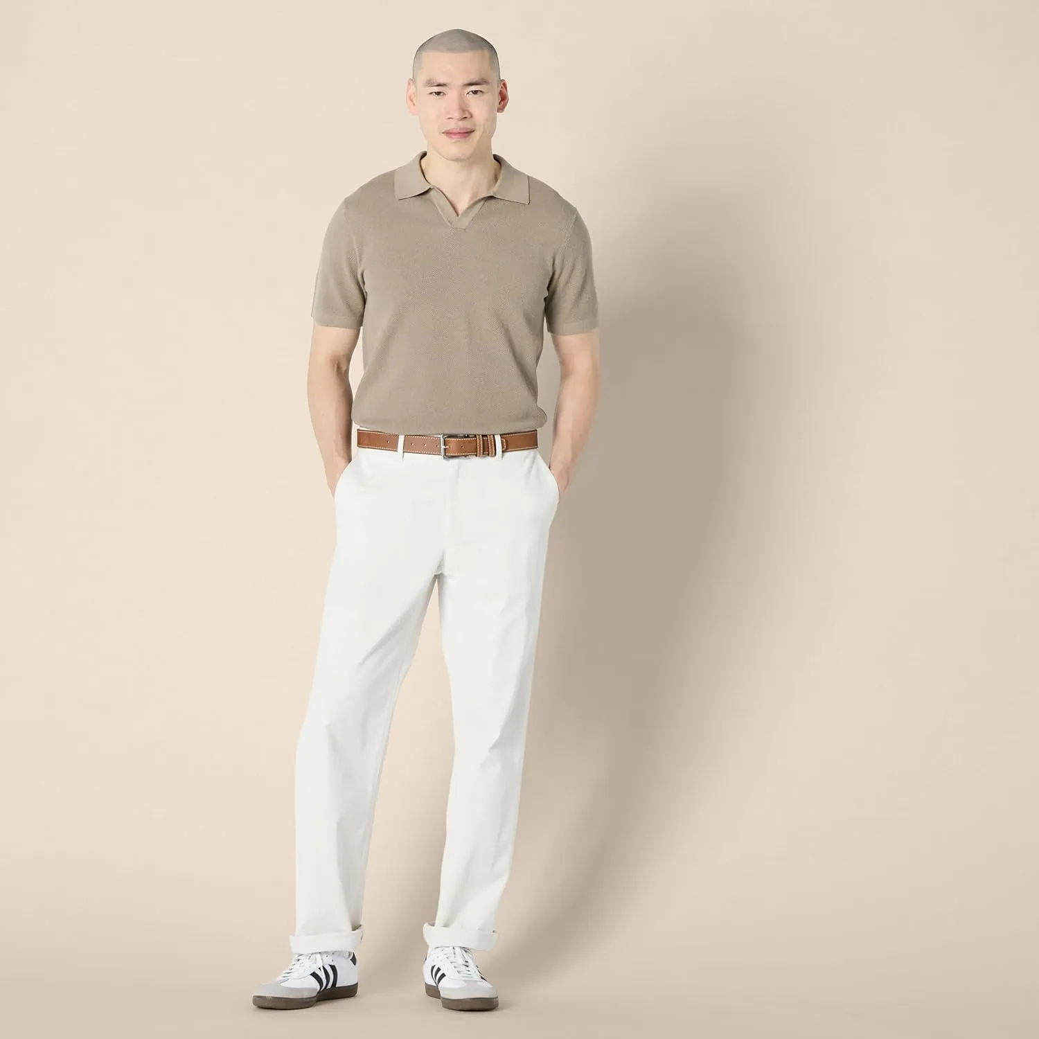 Amazon Essentials Men's Regular-Fit Short-Sleeve Knit Polo Sweater