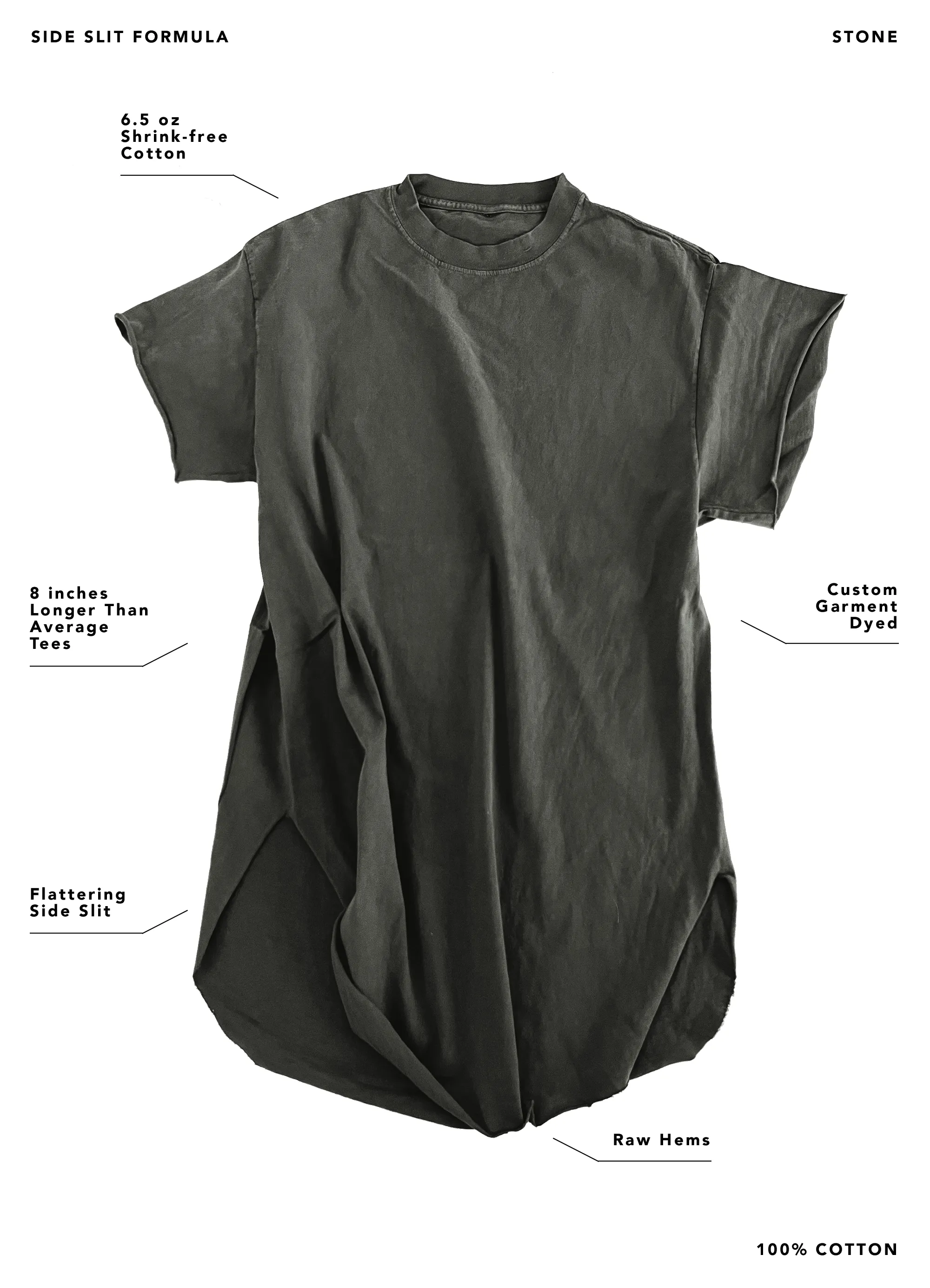 AREA 51 SIDE SLIT TEE