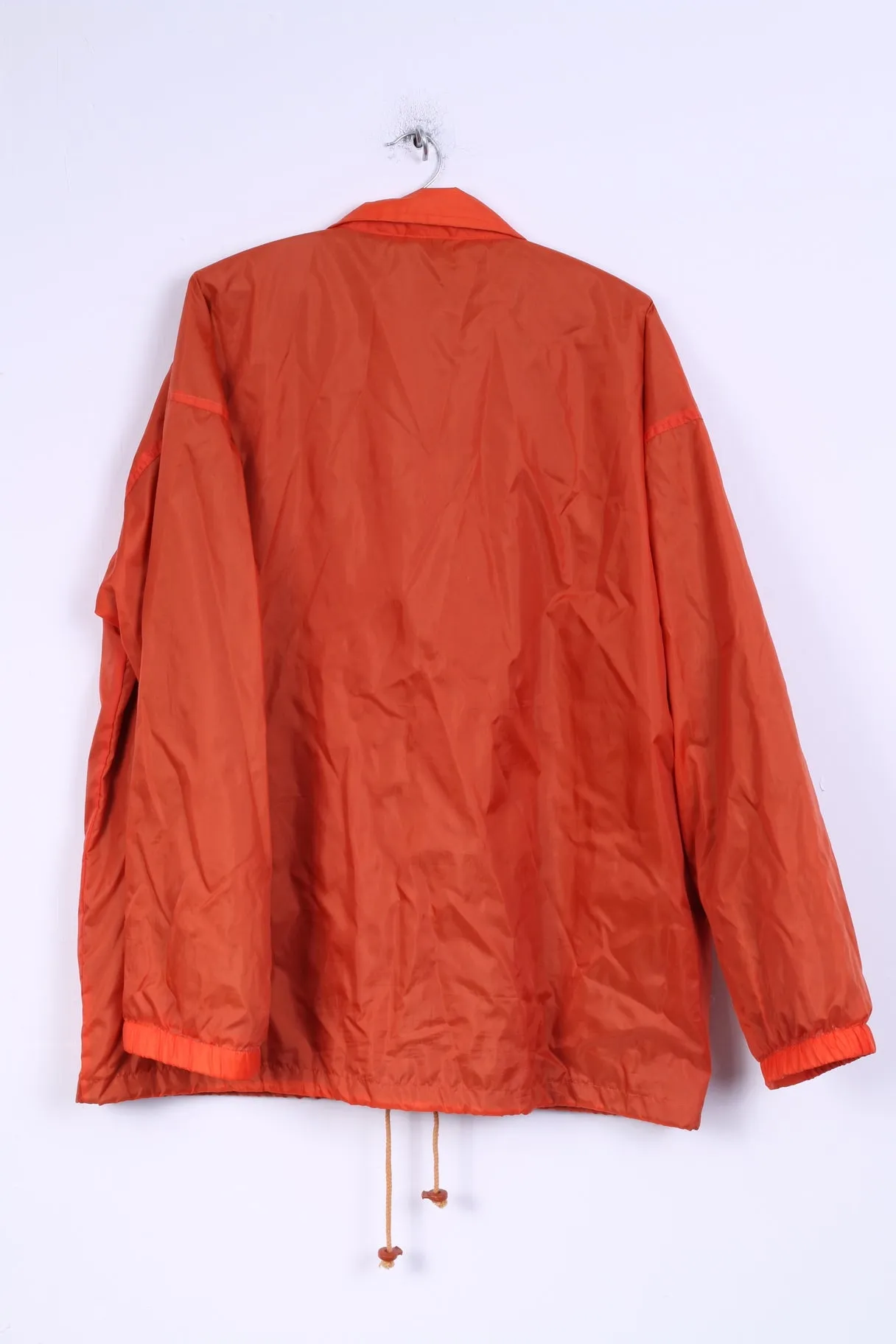Authentic Style Mens M  Jacket Nylon Waterproof Nylon Orange