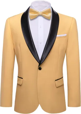 Barry.Wang Blazer for Men Paisley Sport Coat Lightweight Suit Jacket Regular Tuxedo Flower Mardi Gras Carnival Gift