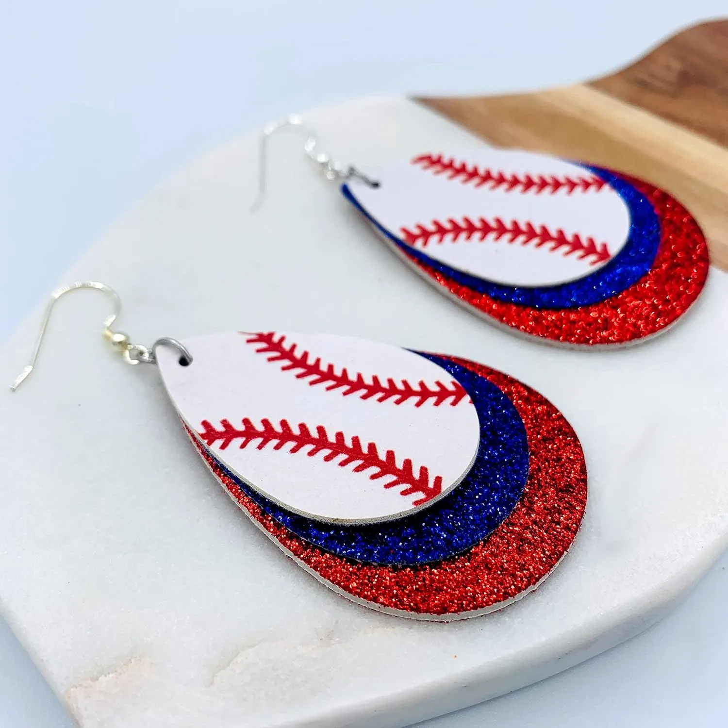 Baseball Earrings for Women - Baseball Jewelry for Mom - Sports Mom Accessories - Base Ball Stuff