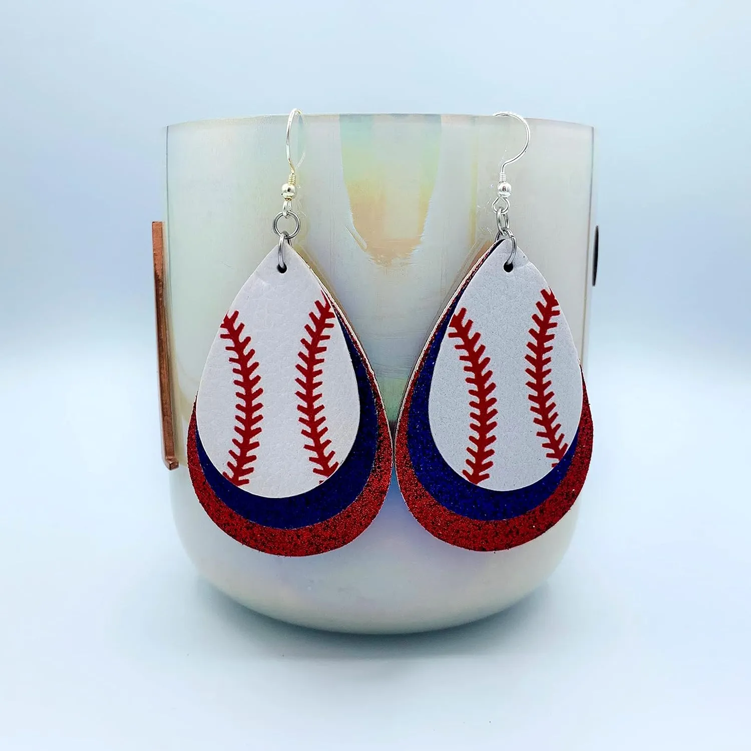 Baseball Earrings for Women - Baseball Jewelry for Mom - Sports Mom Accessories - Base Ball Stuff