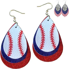 Baseball Earrings for Women - Baseball Jewelry for Mom - Sports Mom Accessories - Base Ball Stuff