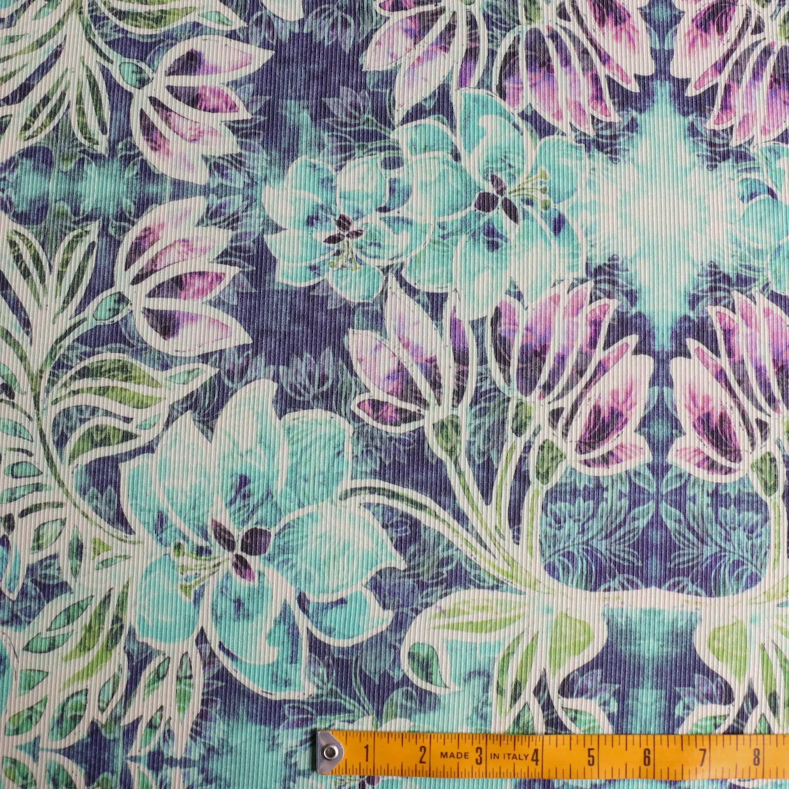 Batik Bloom Silk Ottoman