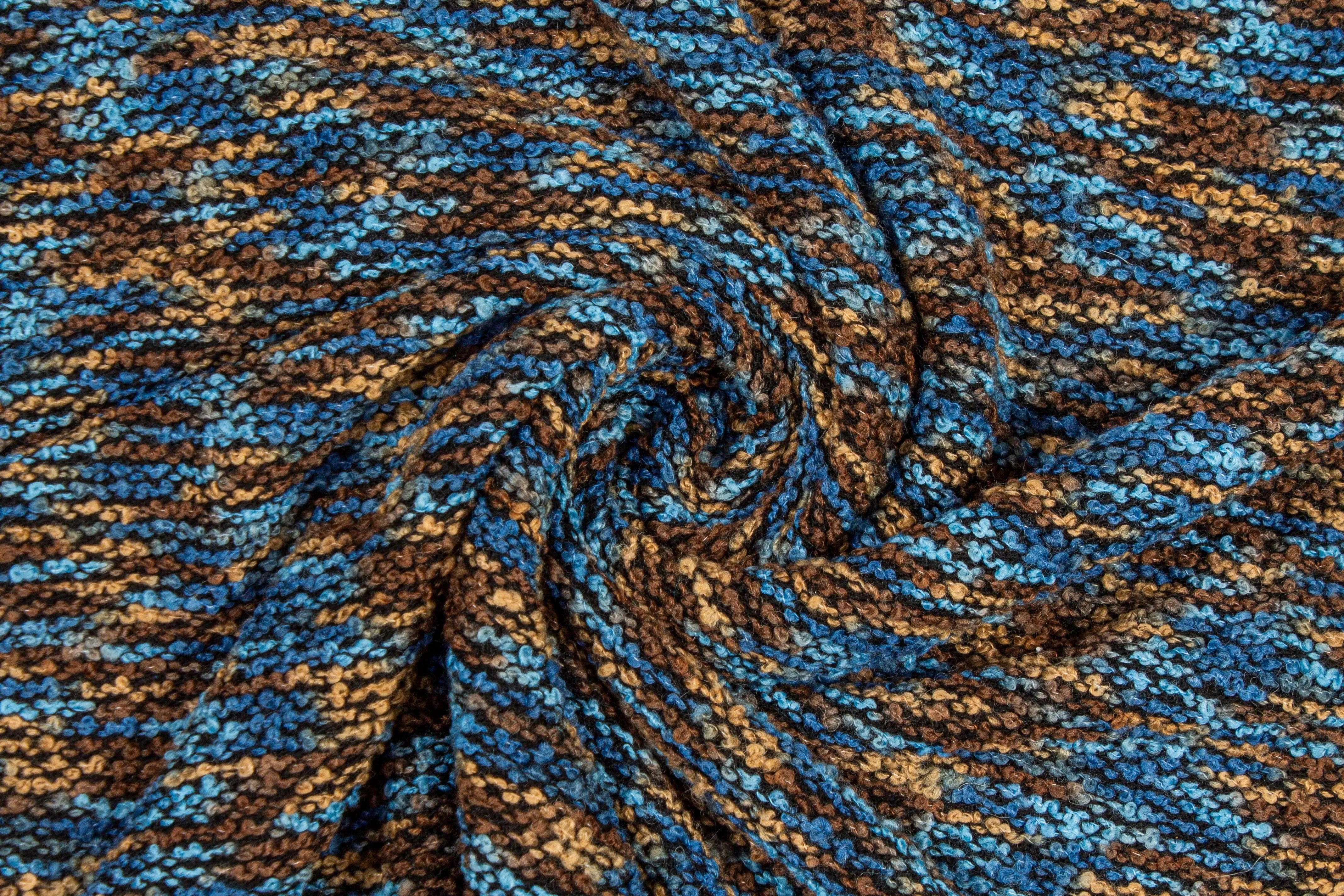 Brown and Blue Jersey Knit
