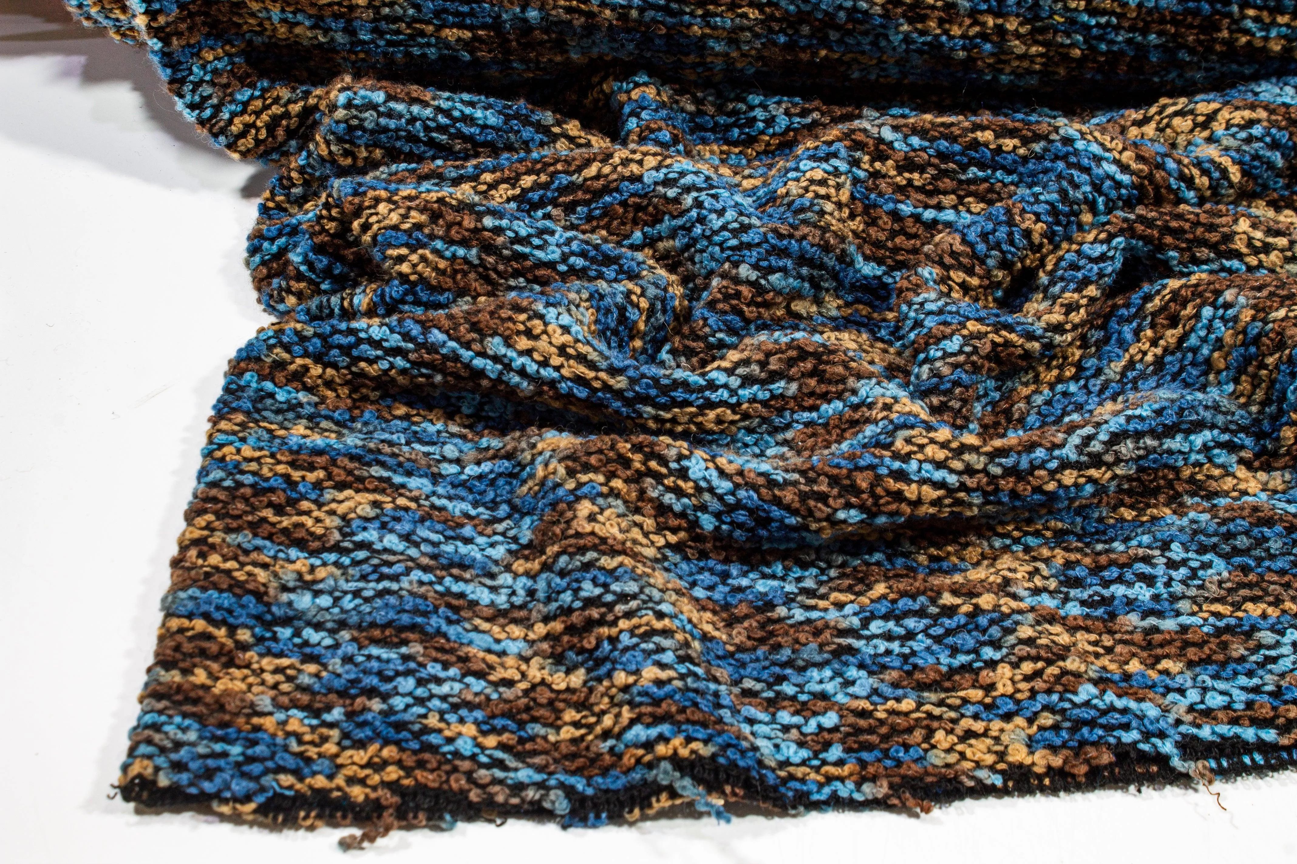 Brown and Blue Jersey Knit