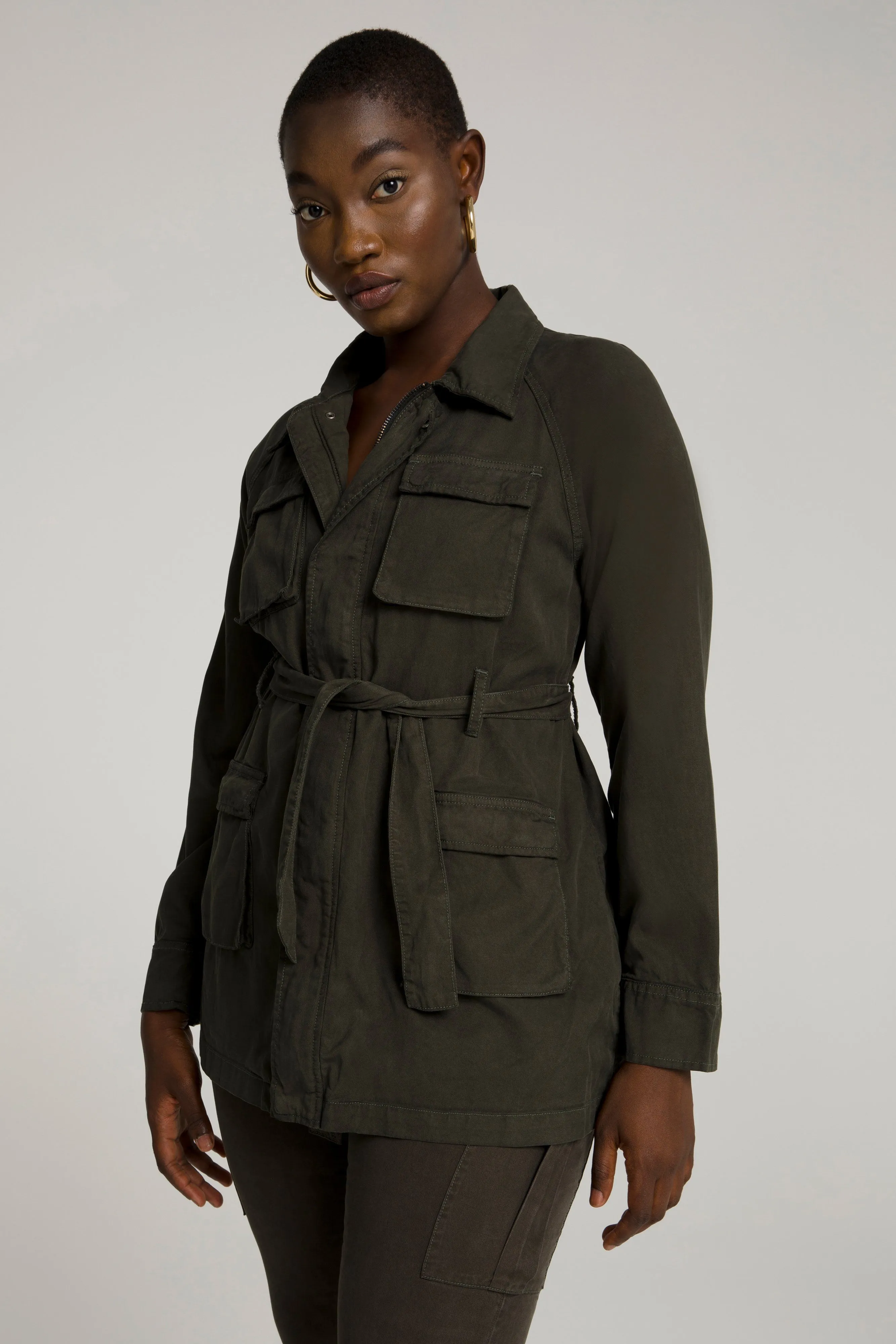 CARGO SHIRT JACKET | HUNTER001
