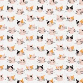 Cat Faces - White