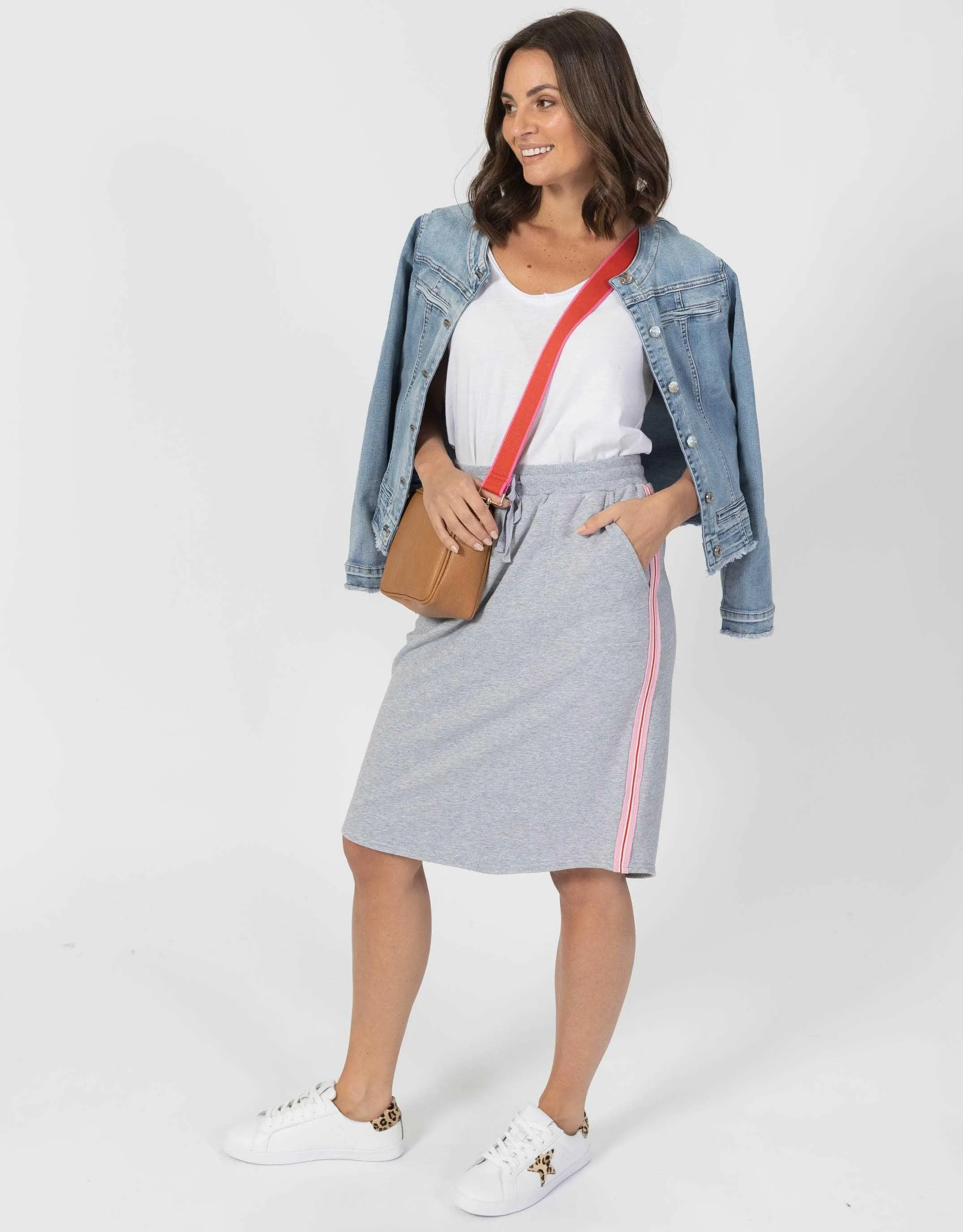 Central Park Skirt - Grey Marle