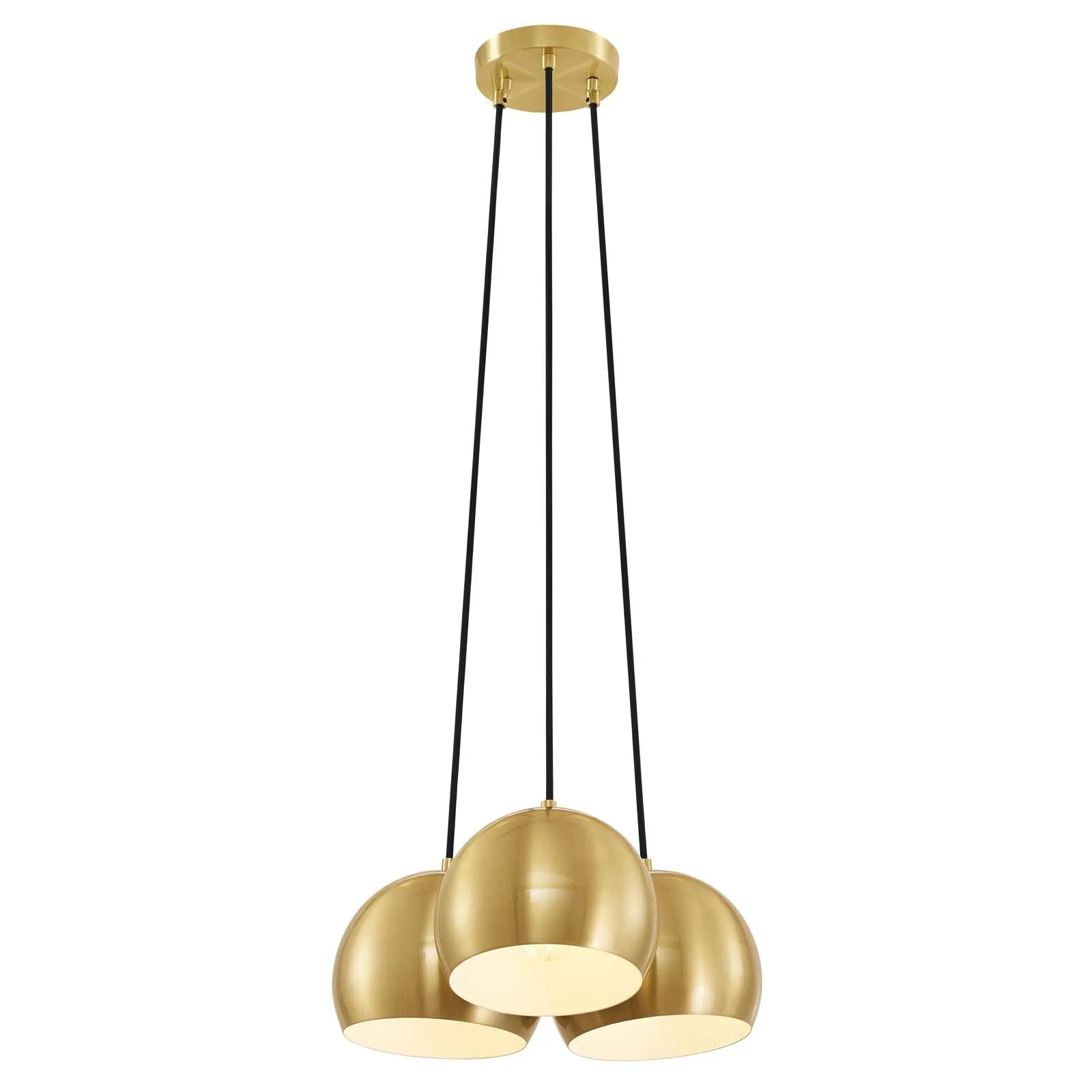 Chalice 3-Light Metal Pendant by Modway