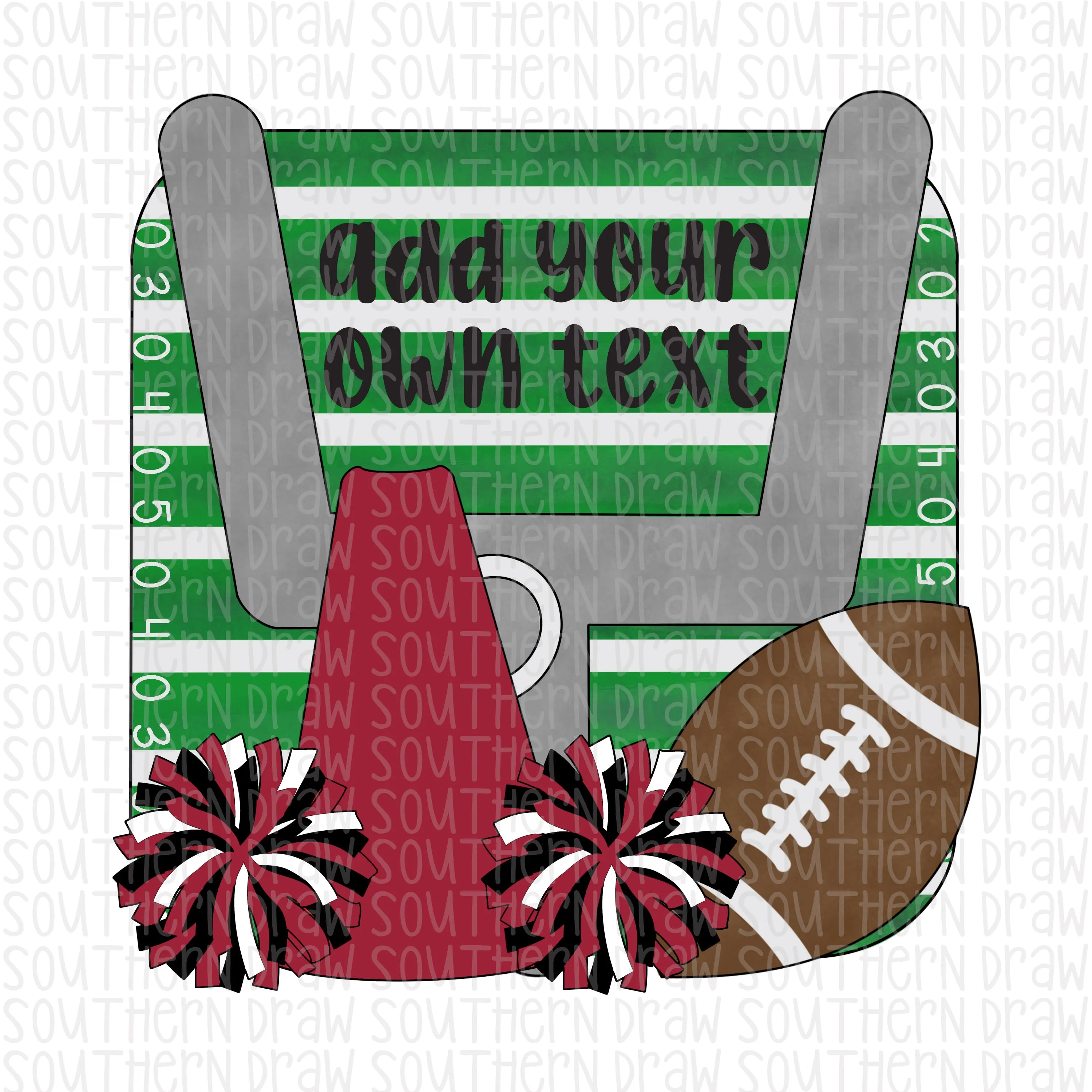 Cheerleader Goal Maroon/Black