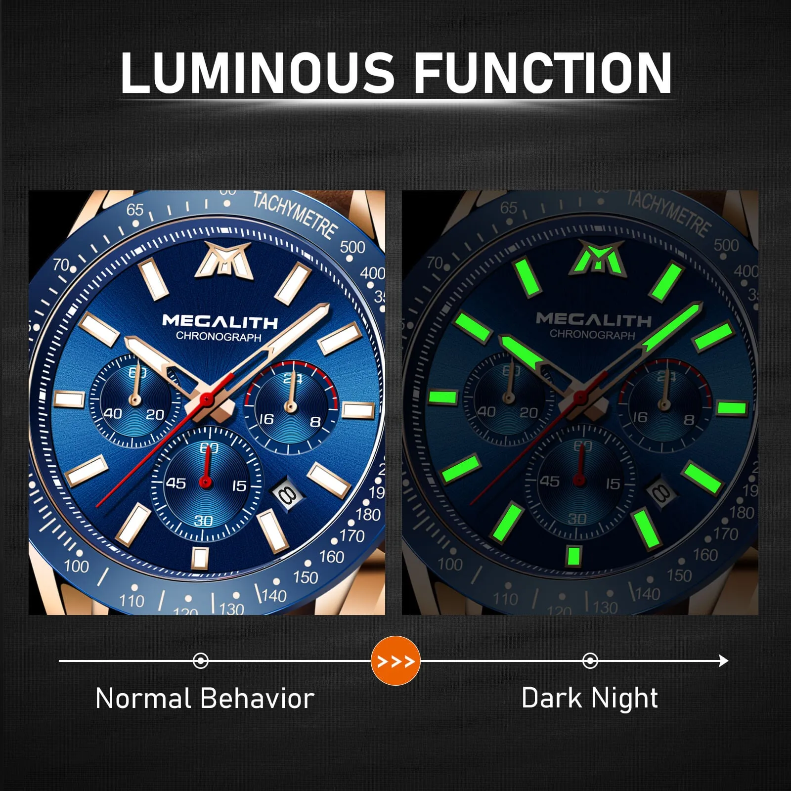 Chronograph Watch | Leather Band | 8274M