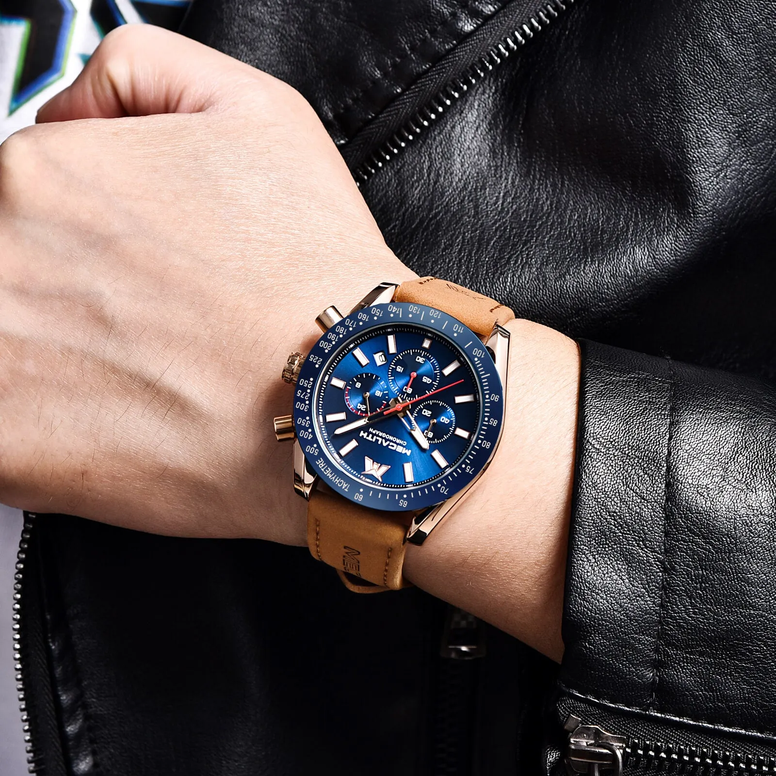 Chronograph Watch | Leather Band | 8274M