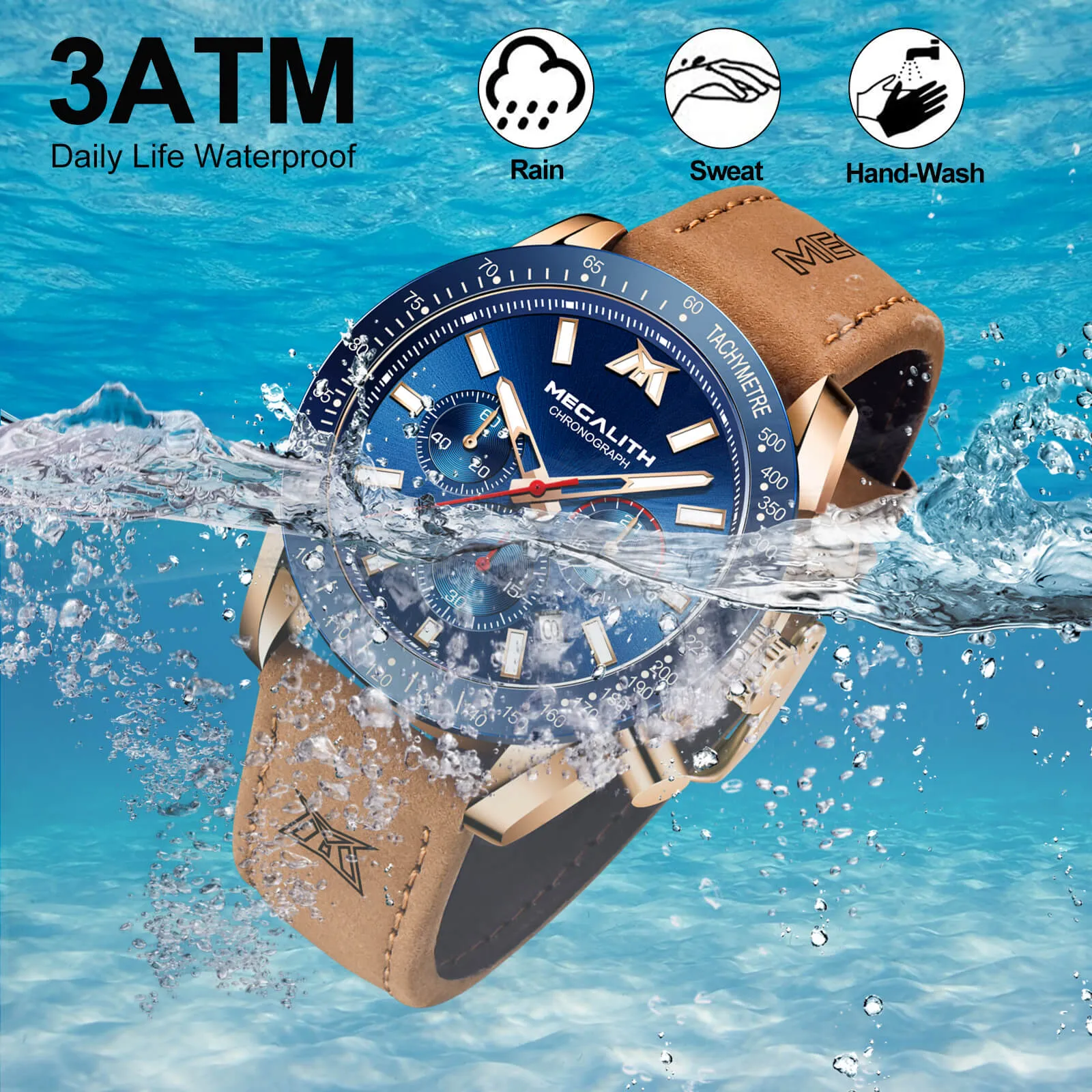 Chronograph Watch | Leather Band | 8274M