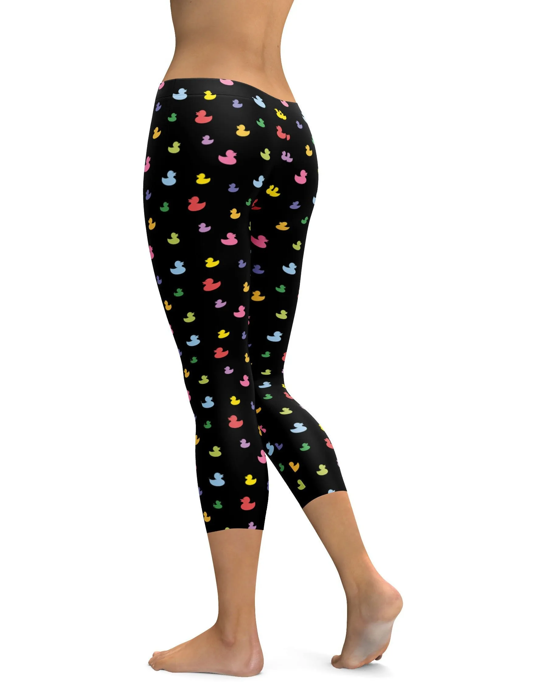Colorful Rubber Ducks Capris