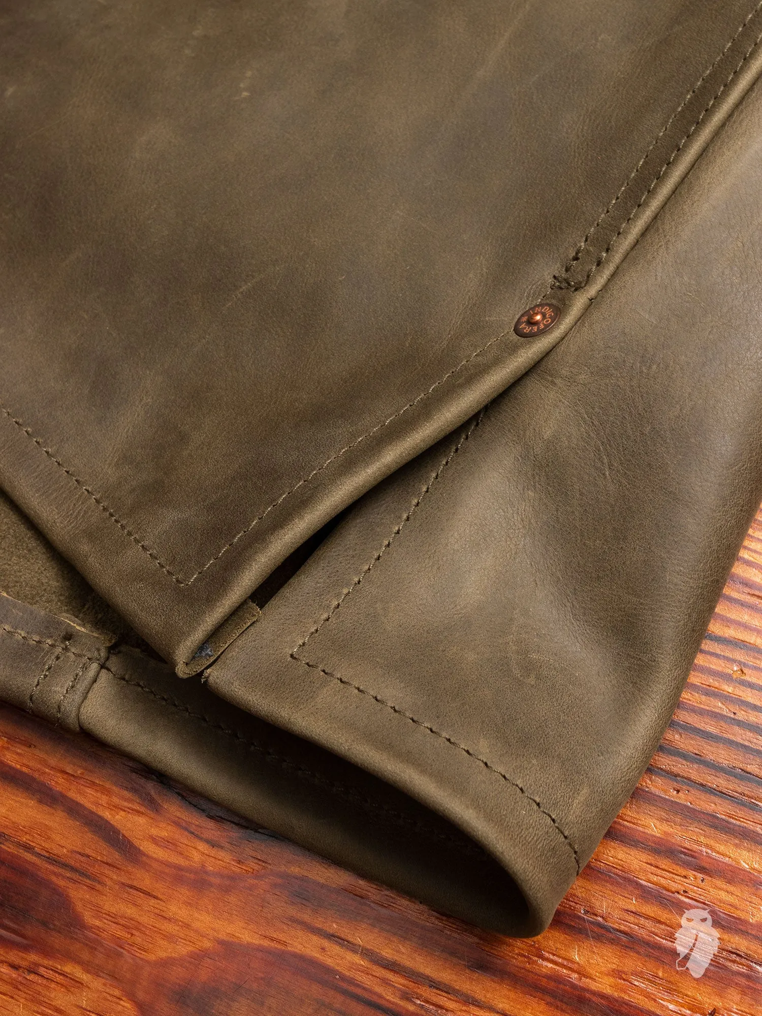 Copeland Leather Jacket in Green