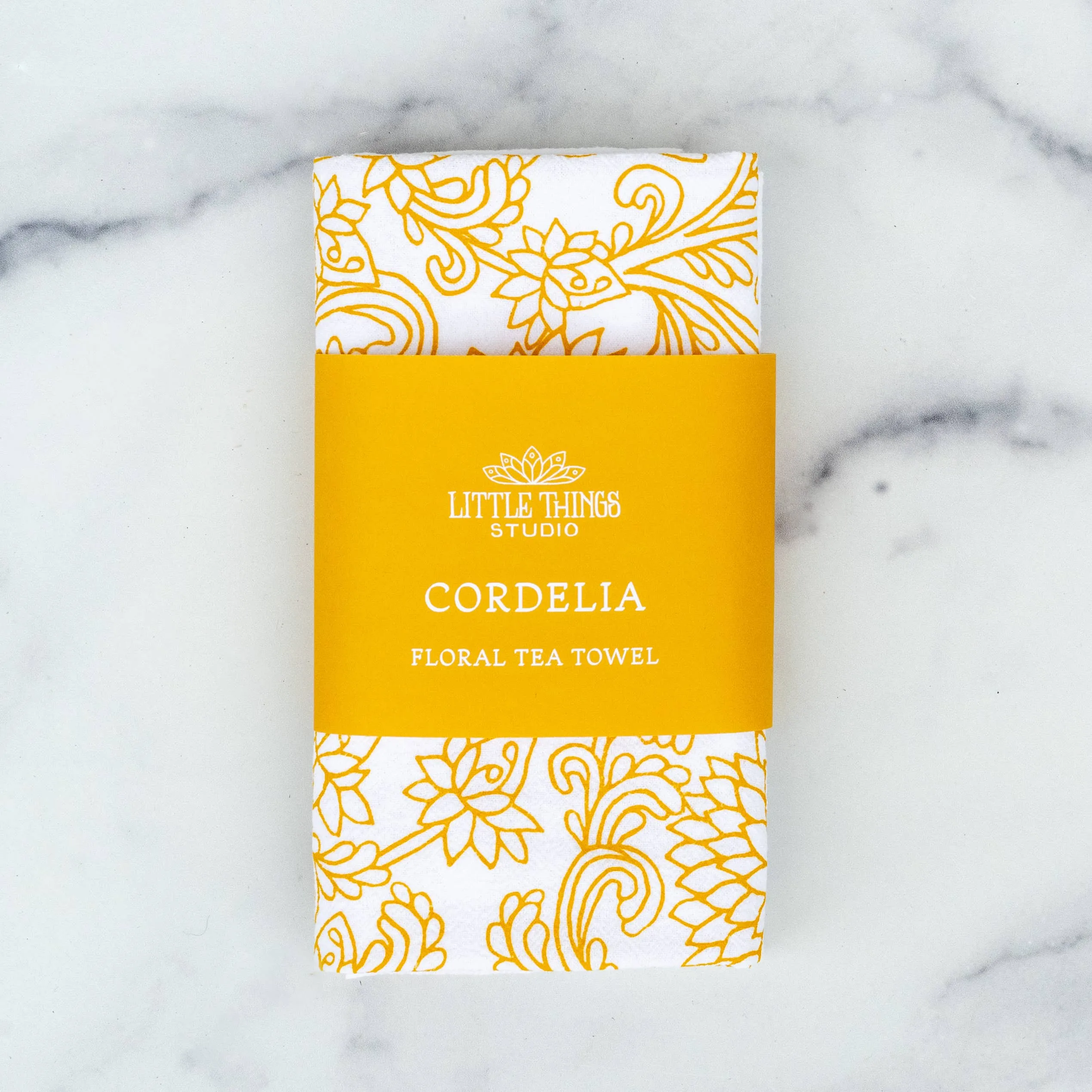 Cordelia Floral Tea Towel by Little Things Studio