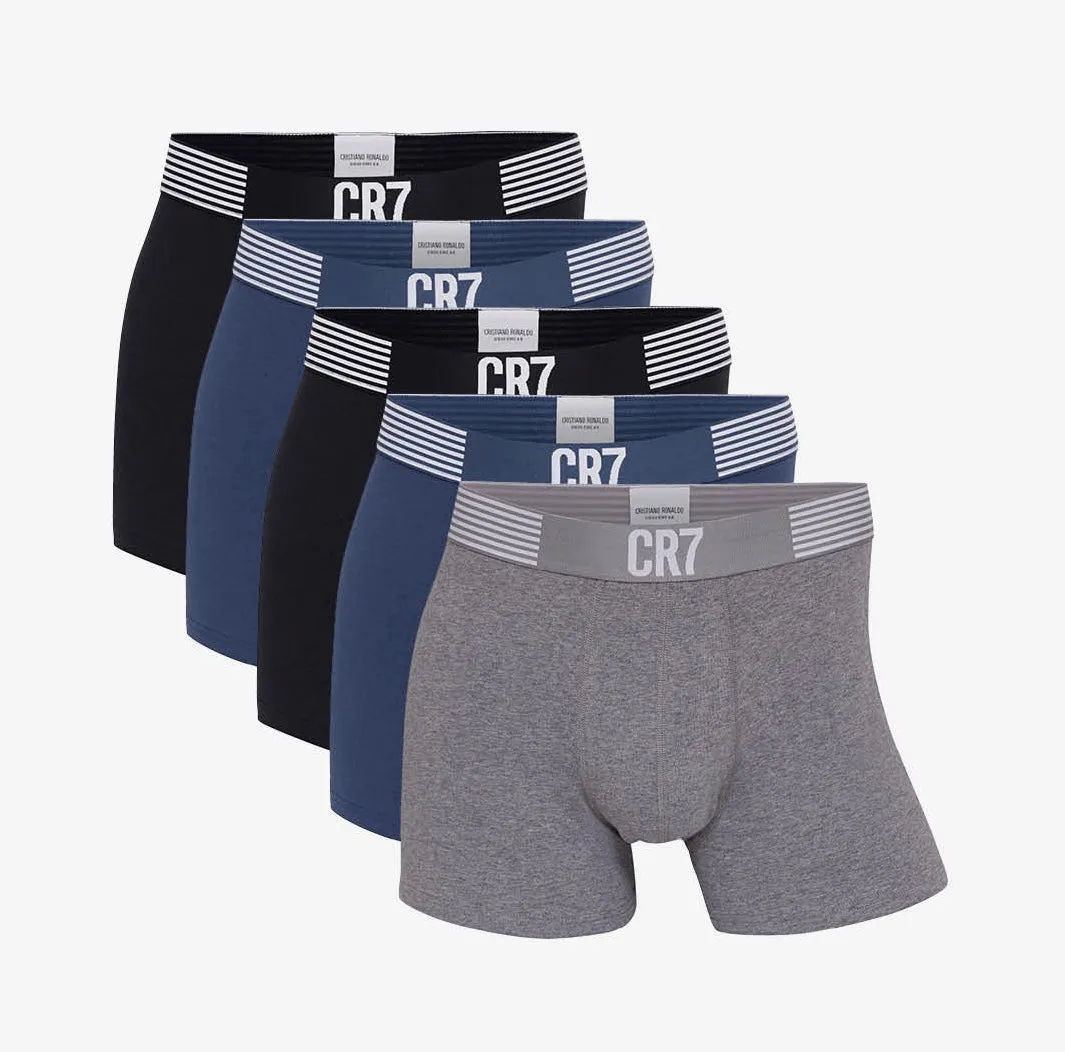CR7 Men's Trunk 5-Pack Cotton Blend Trunks