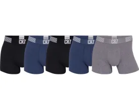 CR7 Men's Trunk 5-Pack Cotton Blend Trunks