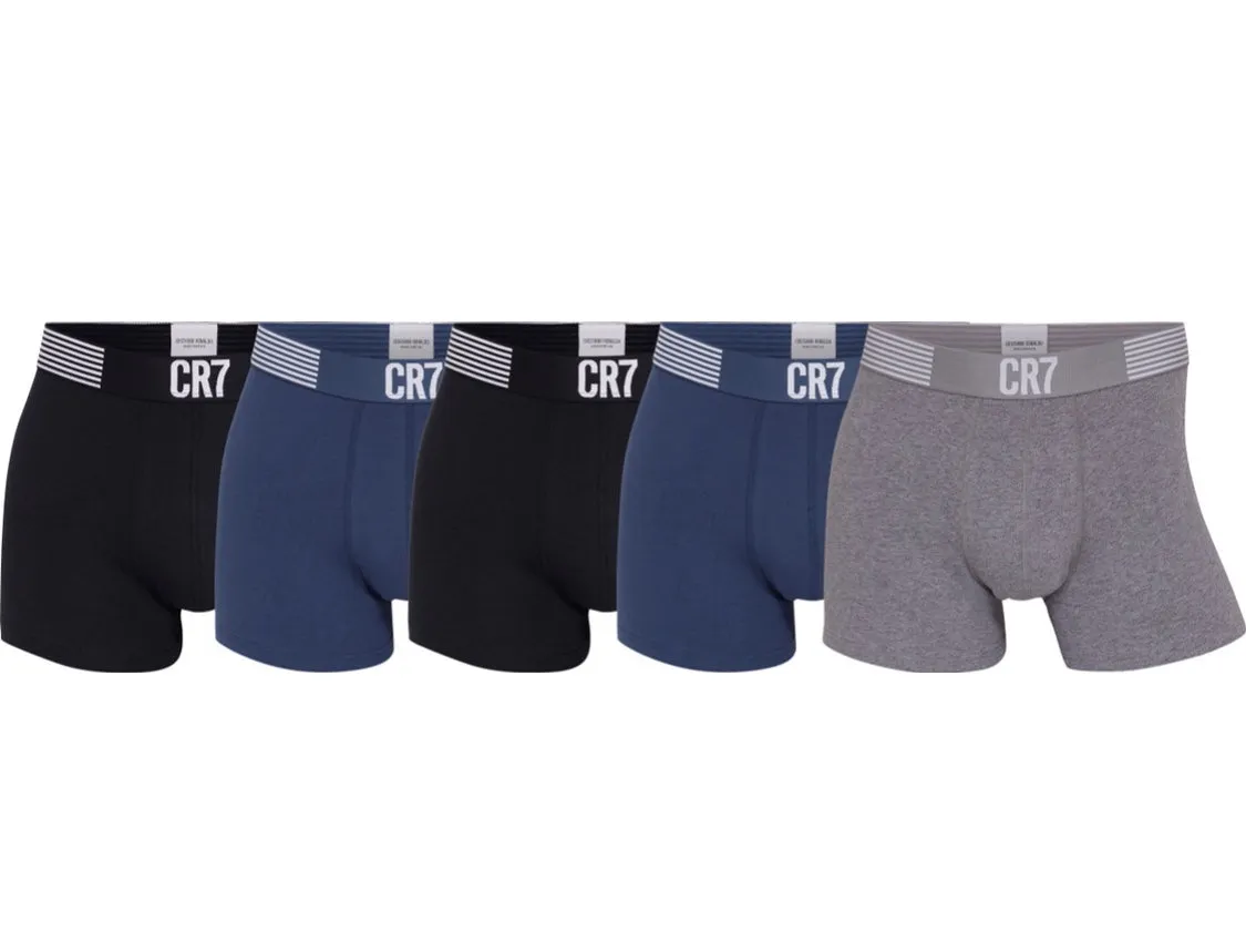 CR7 Men's Trunk 5-Pack Cotton Blend Trunks