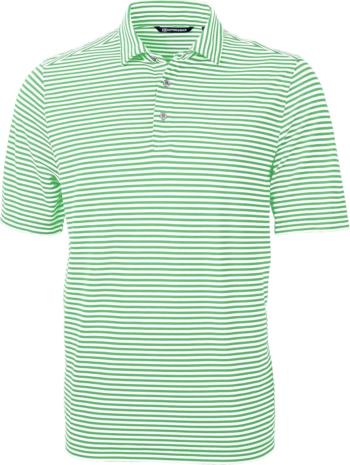 Cutter & Buck Virtue Eco Pique Stripe Recycled Mens Polo