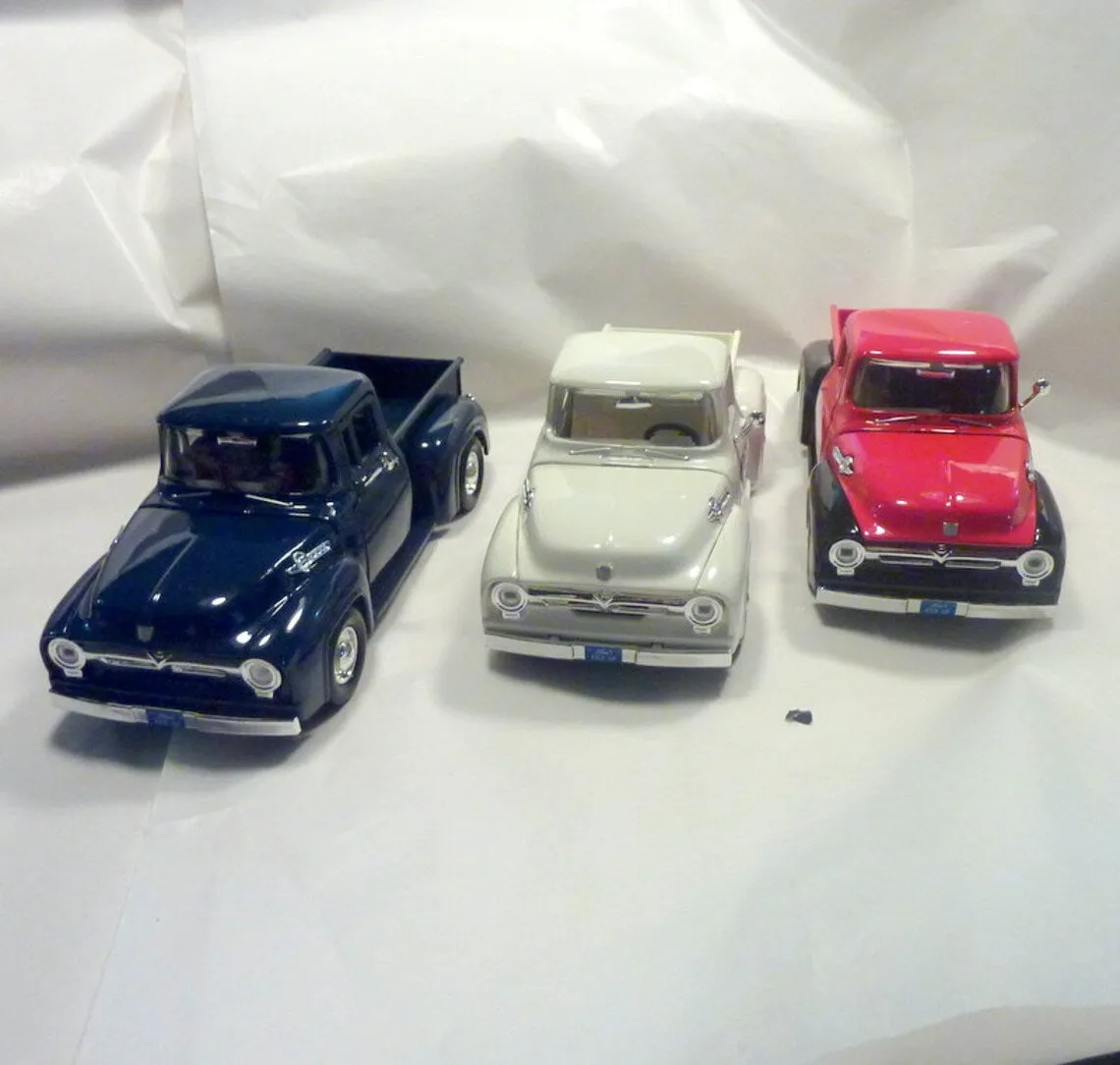 Dark Blue Farmhouse Truck, Diecast truck decor, Farmhouse decor, Metal truck, 56 Ford Truck