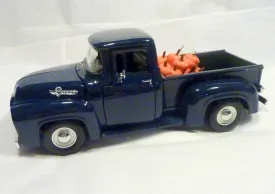 Dark Blue Farmhouse Truck, Diecast truck decor, Farmhouse decor, Metal truck, 56 Ford Truck
