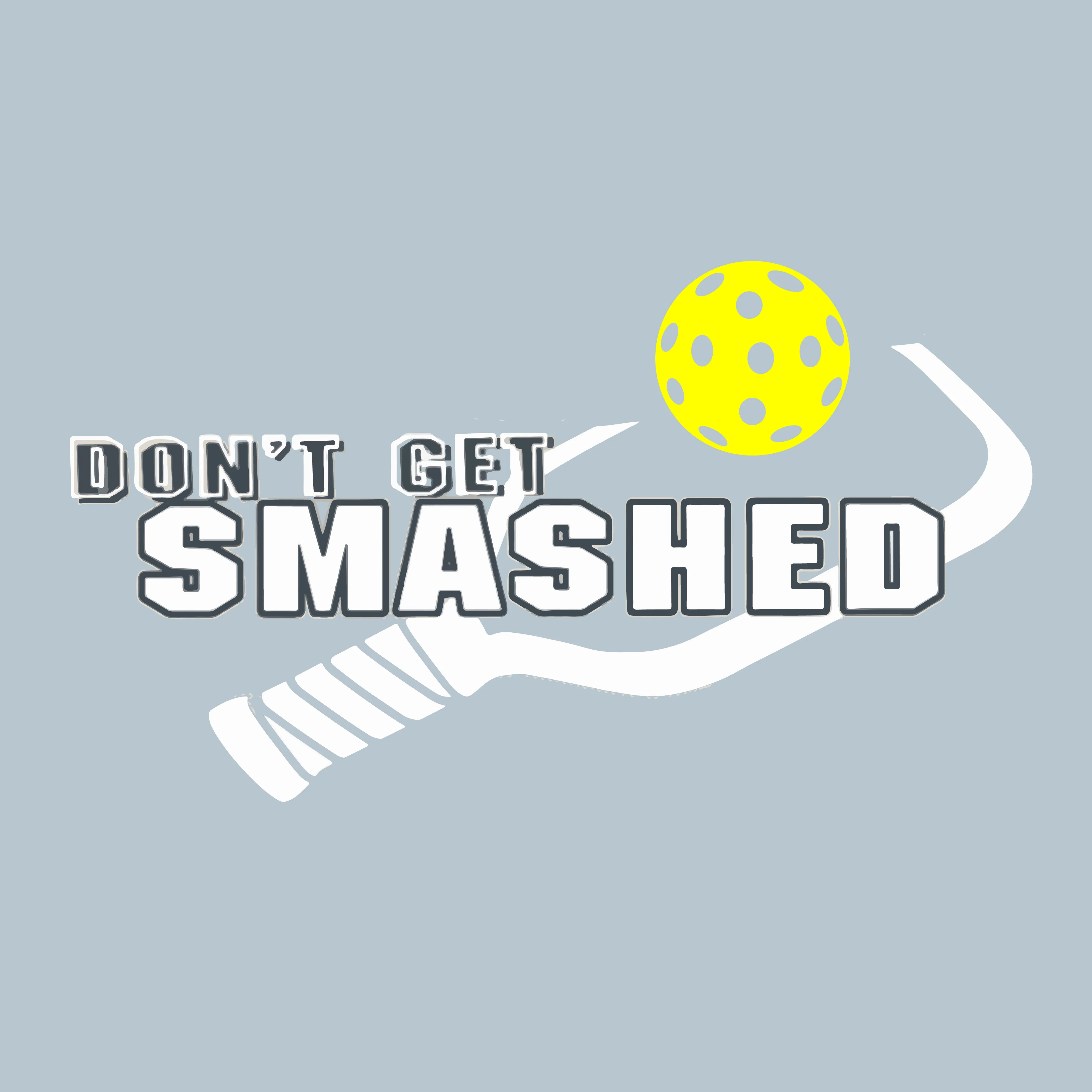 Don't Get Smashed With Pickleballs (Cyan Green Orange Pink Stars) Customizable | Men's Sleeveless Pickleball Shirt | 100% Polyester