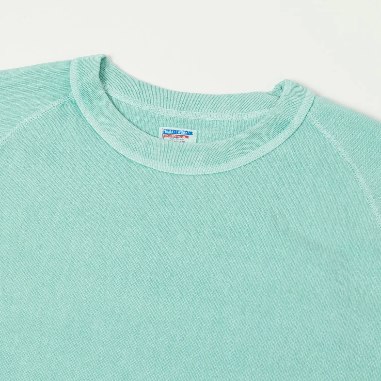 Dubbleworks Heavy Fabric Pigment Raglan Tee - Lt Turquoise