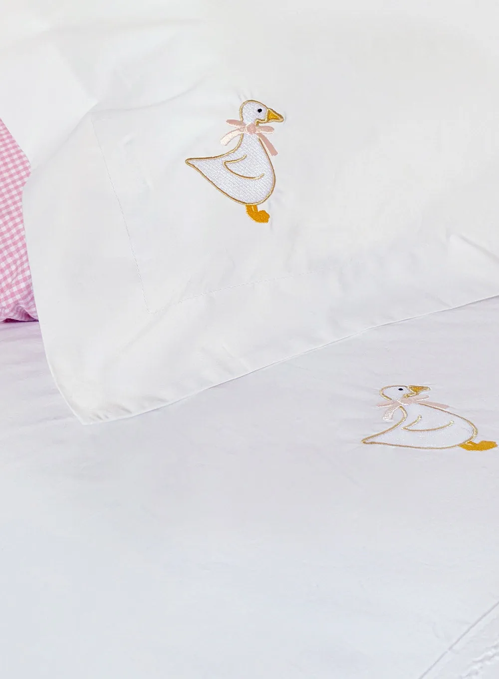 Duck Single Bed Duvet & Pillowcase Personalised Set