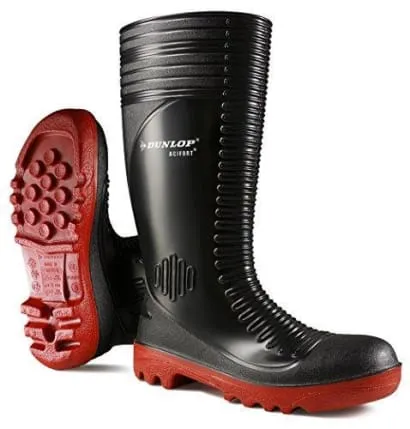 Dunlop Acifort Ribbed Wellington With Steel Toe Cap and Midsole - A252931